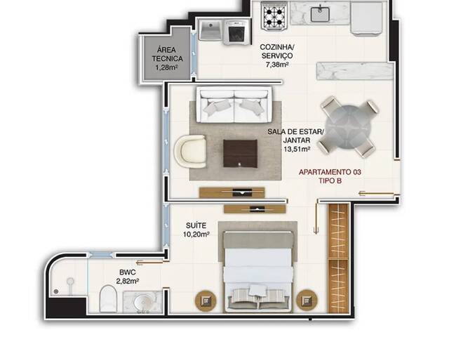 #1213 - Apartamento para Venda em Natal - RN